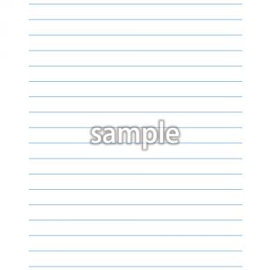 便箋B5　〈標準〉12mm 罫線のみ（横罫17行）　青の画像