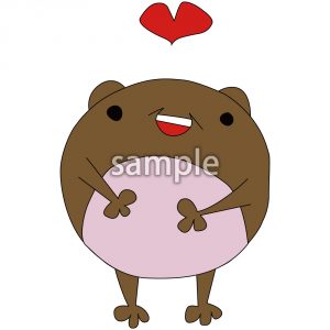 マメクマとハート3の画像