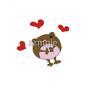 マメクマとハート4の画像
