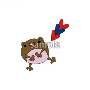 マメクマとハート5の画像