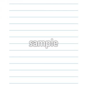 便箋B5〈極太〉16mm 罫線のみ（横罫12行）青の画像