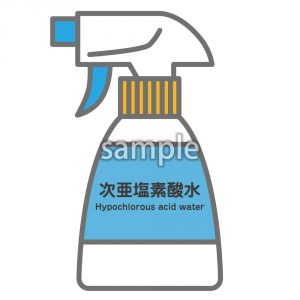次亜塩素酸水（モノクロあり）の画像