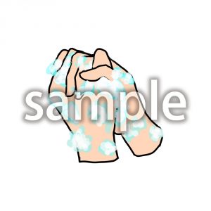 対コロナウィルス対策手洗いの画像