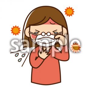 くしゃみ咳01の画像
