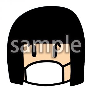 マスク着用（女の子）の画像