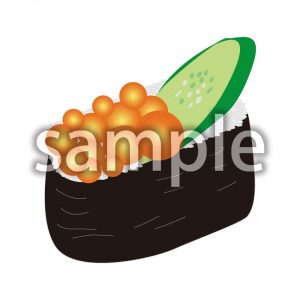 イクラの軍艦巻きの画像