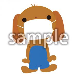 犬マスクの画像