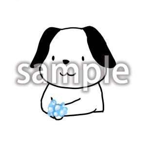 手洗いワンちゃんの画像
