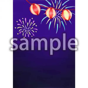 花火の夏祭りの画像