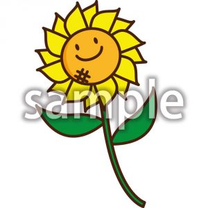 ヒマワリ笑顔の画像