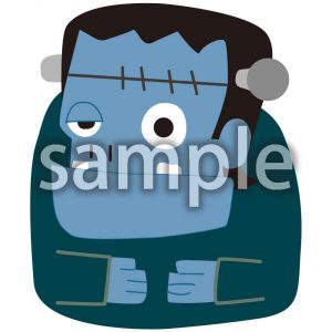 フランケンシュタイン顔青の画像