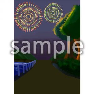 花火風景の画像