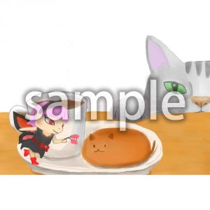 チェルと猫とネコパンの画像