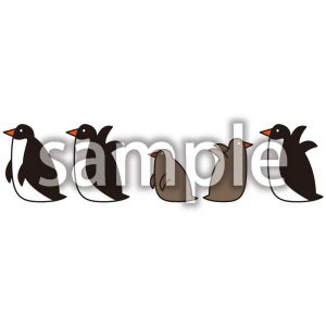 ぺんぎんの群れの画像