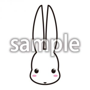 うさぎ顔の画像