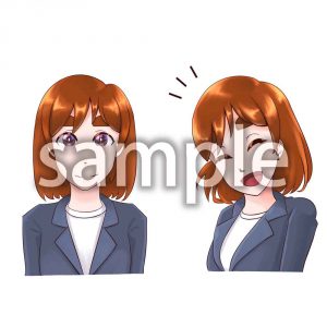 OLさんの表情01_笑顔の画像