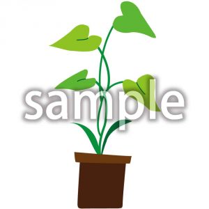 植物　ハートの画像