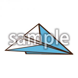 紙飛行機　青1の画像