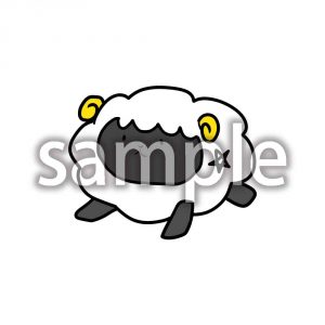 ミニキャラクターおひつじ座の画像