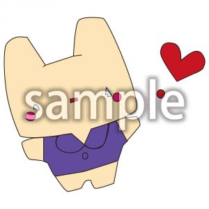 なみだうさぎちゃん　紫の画像