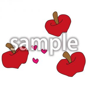 りんご 3個の画像