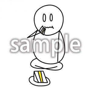 サンドウィッチ食べてるデブ郎の画像