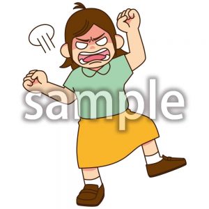 怒鳴る女性の画像