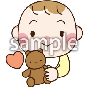 遊ぶ赤ちゃんの画像