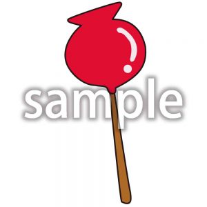 りんごあめの画像