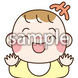 笑う赤ちゃんの画像