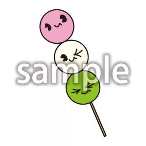 三色だんごの画像