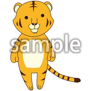 立っているとらの画像