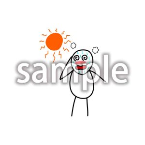 熱中症のデブ郎の画像