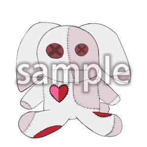 うさぎのぬいぐるみの画像