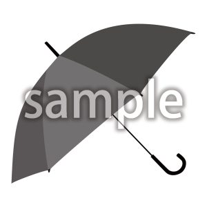 傘（黒色）の画像