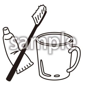 はみがきセット_線のみの画像
