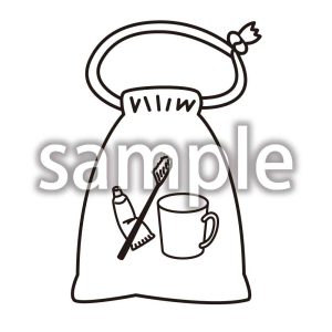はみがきセットの袋_塗りありの画像