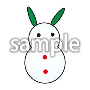 雪だるまうさぎの画像