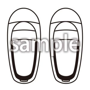 上靴_線のみの画像