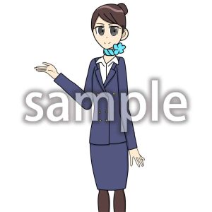 キャビンアテンダントの画像