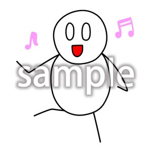 ダンスをするデブ郎の画像