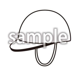 赤白帽_塗りありの画像