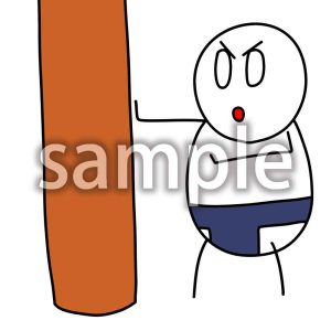 相撲の稽古するデブ郎の画像