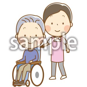 介護職員と利用者02の画像