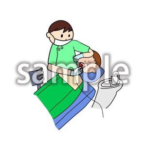 歯医者　治療の画像