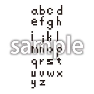 ドット素材_アルファベット小文字の画像