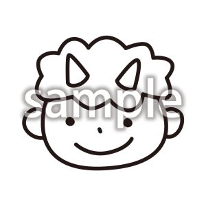 鬼_線画の画像