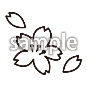 桜_線画の画像