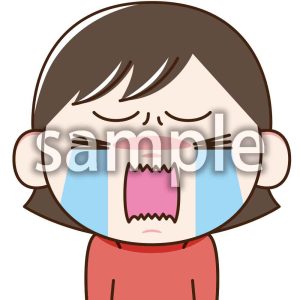 女の子大泣きするの画像