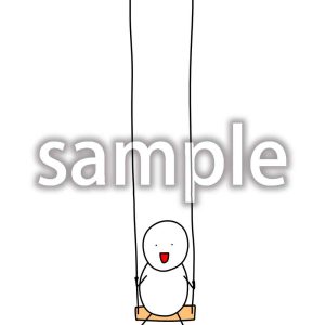 ハイジのブランコに乗るデブ助の画像